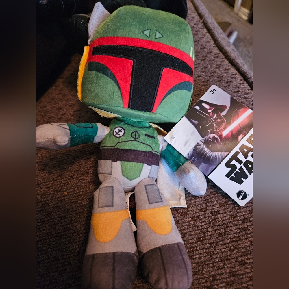 Disney star wars plush boba fett toy new with tags
